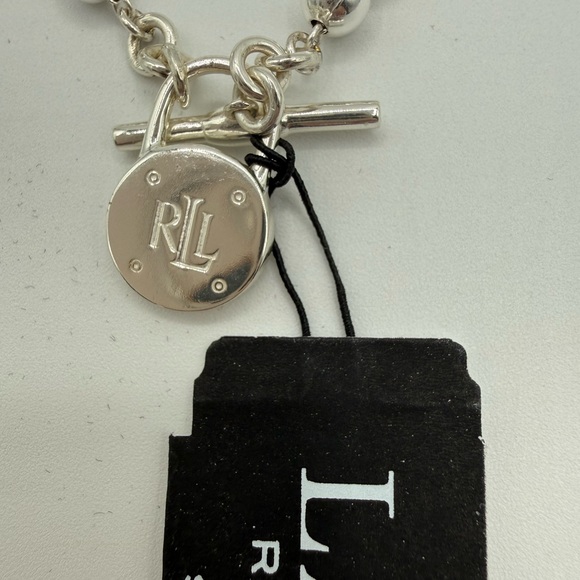 Lauren Ralph Lauren Sterling Silver Logo Bracelet Sterling Silver 925 - Picture 4 of 13